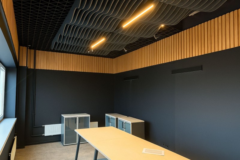 Войлочные баффлы для офиса торгово-строительной компании Войлочные баффлы для офиса торгово-строительной компании