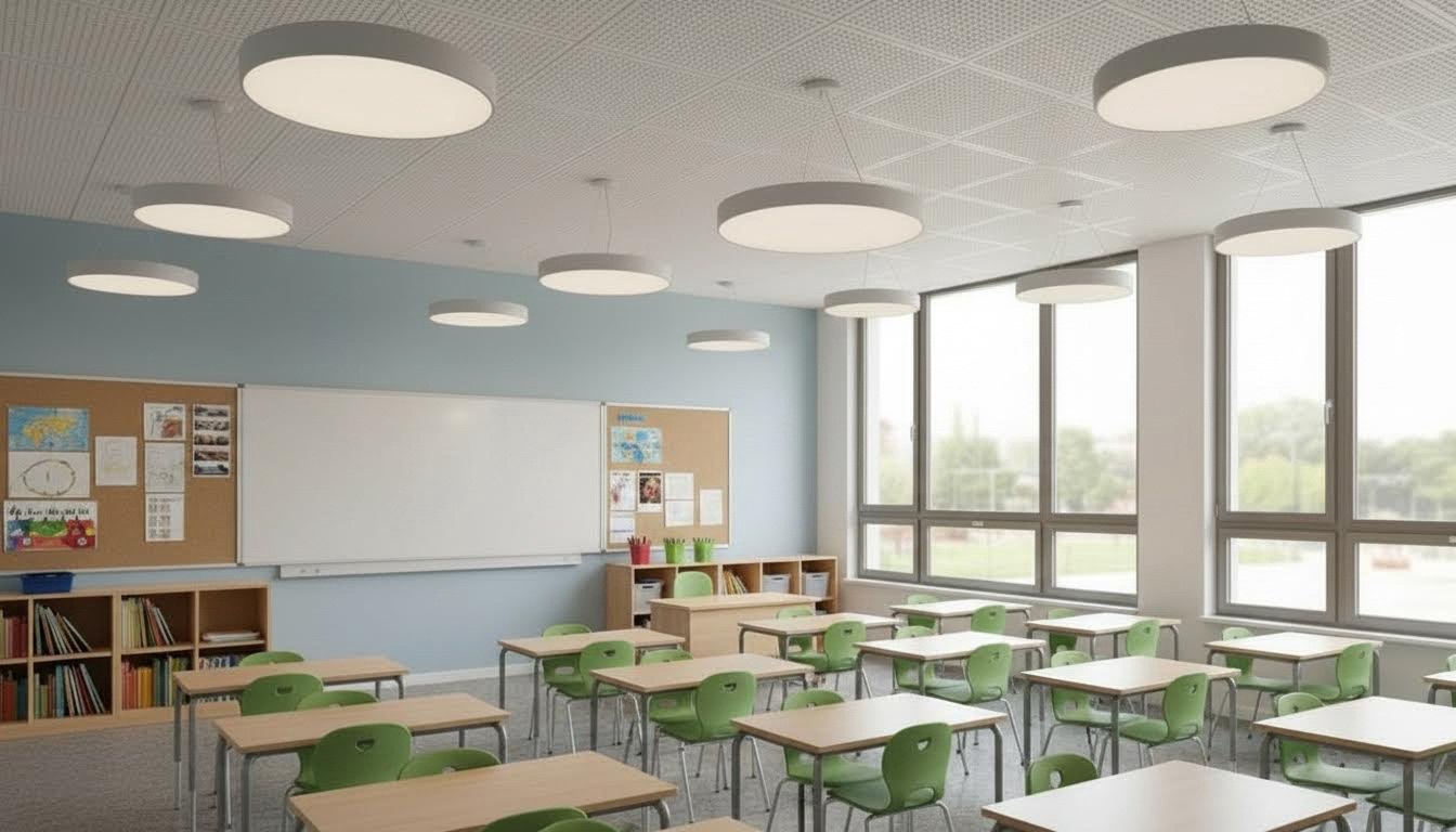 Светодиодные светильники для общеобразовательных учреждений