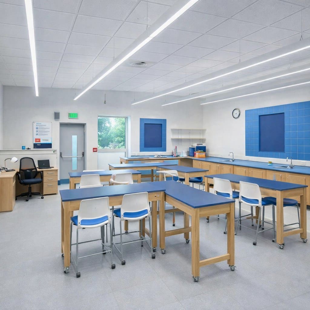 Светодиодные светильники для общеобразовательных учреждений