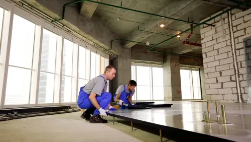 Монтаж фальшпола