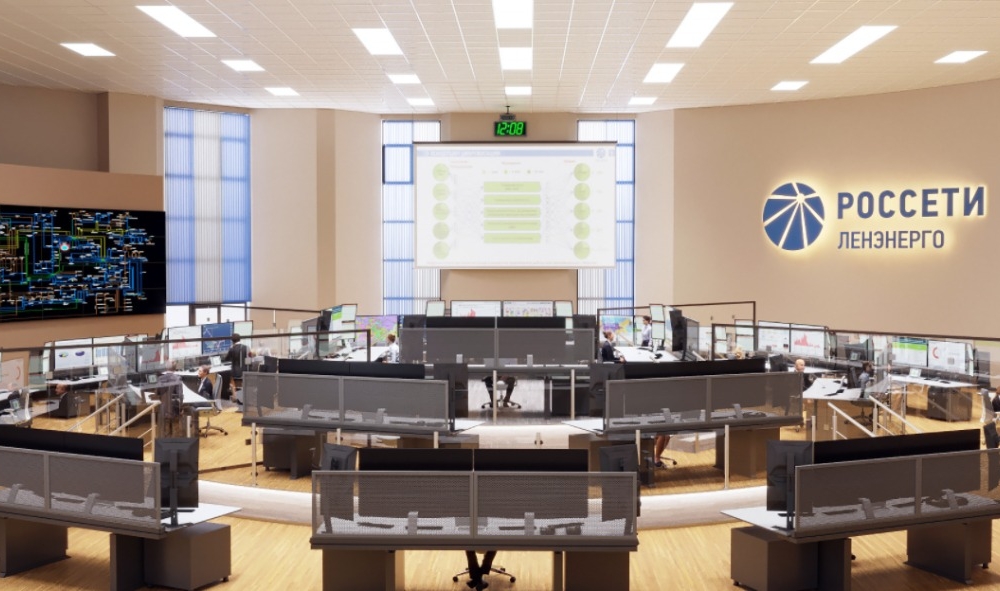 Подиум из фальшпола. Россети ЛенЭнерго