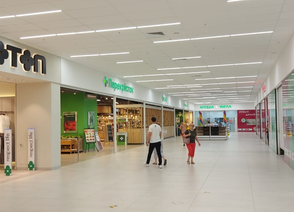 Поставка акустических потолочных панелей в торгово-развлекательный центр Парк Хаус г.Волгоград