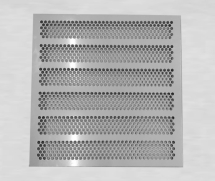 Плита фальшпола вентиляционная из металла усиленная K&R Design Metal RAL7040 40P-36/R лист 5 мм