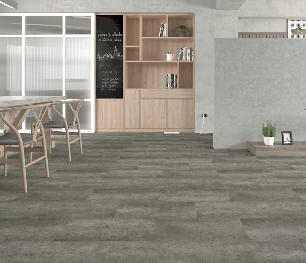 ПВХ плитка KBS floor Loose Lay Cool Cement VL 89706-015 600х600х4,0/0,55 мм, упак.2,88м2