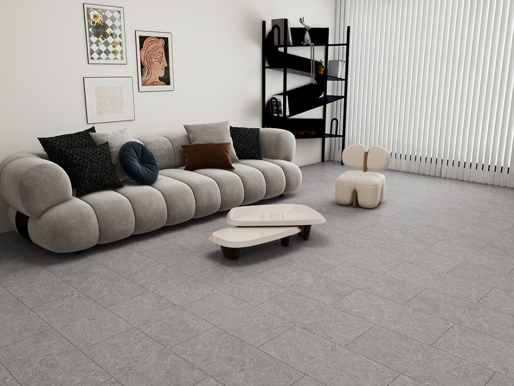 ПВХ плитка KBS floor LooseLay Grey Cement VL 89706-016 600х600х4,0/0,55 мм, упак.2,88м2