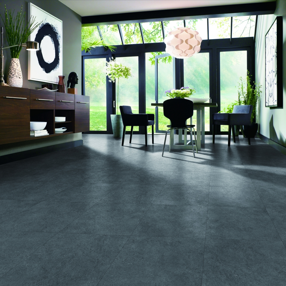 ПВХ плитка Vertigo Loose Lay 8520 Concrete Dark Grey 914.4х914.4х5,0/0,7 мм, упак.3,34 м2