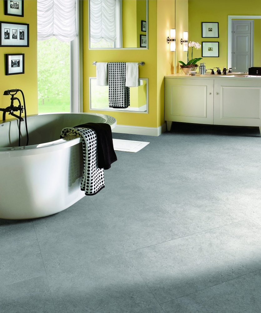 ПВХ плитка Vertigo Loose Lay 8519 Concrete Light grey 914.4х914.4х5,0/0,7 мм, упак.3,34 м2