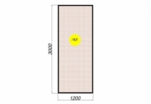 Модульная межкомнатная перегородка (глухой модуль)