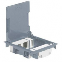 LEGRAND 089625 Напольная коробка на 16 модулей с крышкой из стали с антикоррозийным покрытием (с регулируемой глубиной 65 мм)