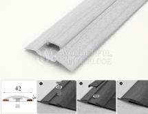 Порог с монтажным каналом 42мм*0,9 м, 253 Ясень серый