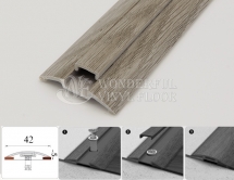 Порог с монтажным каналом 42мм*1,8 м, 210 Дуб пепельный