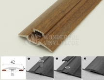 Порог с монтажным каналом 42мм*1,8 м, 291 Орех