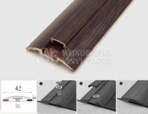 Порог с монтажным каналом 42мм*1,8 м, 301 Венге