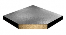 Плита фальшпола 40WA AL 600х600х38мм, материал панелей - ДСП высокой плотности, покрытие – алюминиевая плёнка, основание – алюминиевая плёнка, боковые кромки – ПВХ