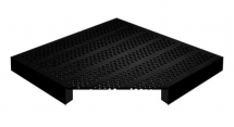 Плита фальшпола вентиляционная металлическая, щелевая перфорация 50%