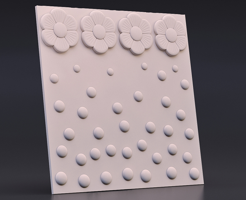 Гипсовые 3D панели стандарт Точки