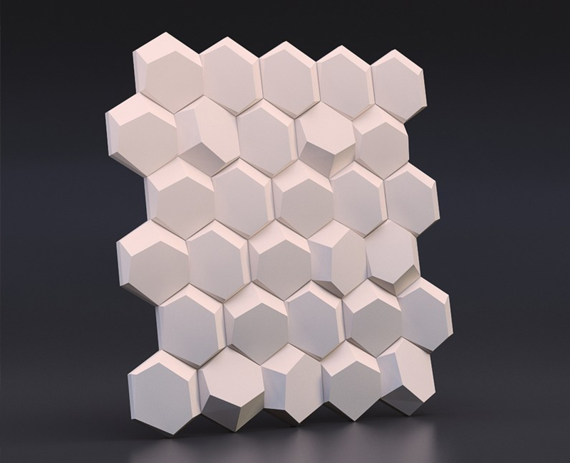 Гипсовые 3D панели стандарт Рози