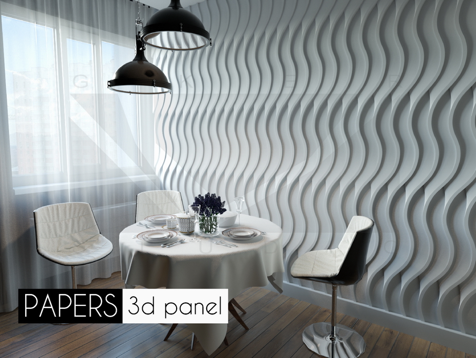 Купить Гипсовые 3D панели Papers