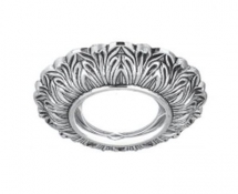 Светильник Gauss Antique CA048 круглый серебро/черный Gu5.3