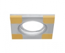 Светильник Gauss Aluminium AL009 квадратный хром/золото Gu5.3