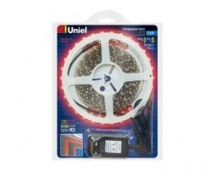 Лента светодиодная Uniel Готовые решения ULS 3528 60Led IP54 12V 4,8W красный свет