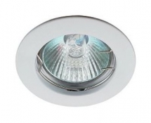 Светильник точечный Эра Kl1 Wh литой Mr16 12В 50Вт белый 253966