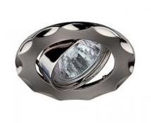 Светильник точечный Эра Kl12A Sn/N литой поворотный звезда Mr16 12В 50Вт сатин никель/никель 253974