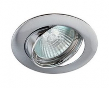 Светильник точечный Эра Kl1A Ch литой поворотный Mr16 12В 50Вт хром 253969