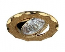 Светильник точечный Эра Dk17 Gd/Sh Yl декор звезда со стеклянной крошкой Mr16 12В 50Вт золото/золото 256389