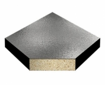 Плита INTERFLOOR 600х600х38 из ДСП низ сталь 0,5 мм - верх алюминиевая фольга 0,5 мм