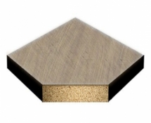 Плита INTERFLOOR 600х600х38 из ДСП низ сталь 0,5 мм - верх ламинированное покрытие ( HPL 0,6 мм)